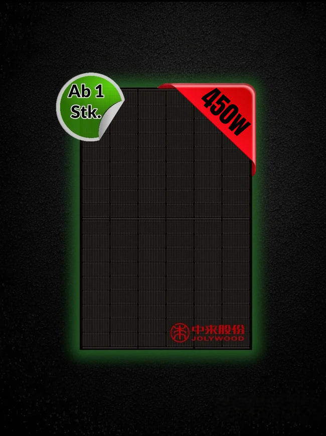 Solarmodul Jolywood JW-HD108N-R3 450W Bifazial Glas/Glas, Full black