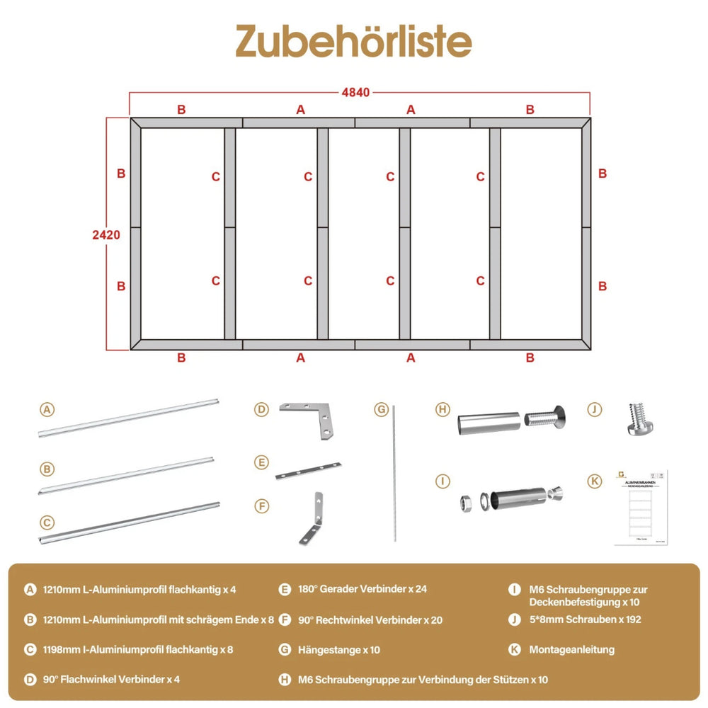 
                      
                        Aluminiumrahmen für Hexagon LED Beleuchtung
                      
                    